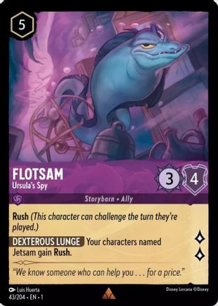 Flotsam - Ursula's Spy (43/204) [The First Chapter] Cold Foil - Deck Out Gaming