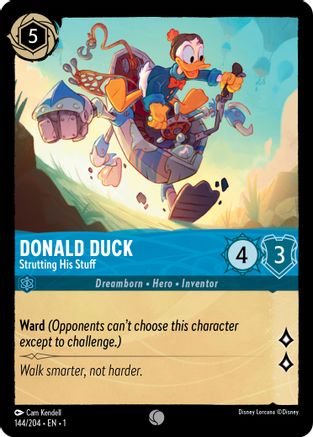 Donald Duck - Strutting His Stuff (144/204) [The First Chapter] Cold Foil - Deck Out Gaming