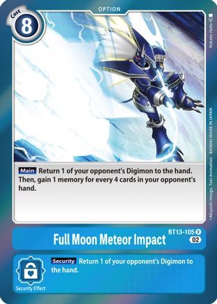 Full Moon Meteor Impact (BT13-105) [Versus Royal Knights] Foil