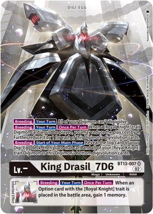King Drasil_7D6 (Alternate Art) (BT13-007) [Versus Royal Knight Booster] Foil