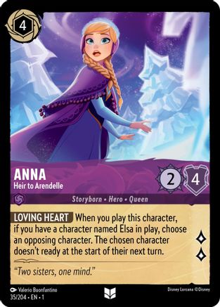 Anna - Heir to Arendelle (35/204) [The First Chapter] Cold Foil - Deck Out Gaming