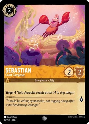 Sebastian - Court Composer (19/204) [The First Chapter] Cold Foil - Deck Out Gaming