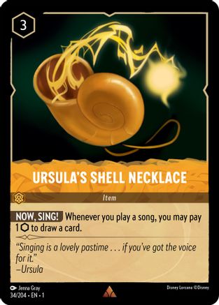 Ursula's Shell Necklace (34/204) [The First Chapter] Cold Foil - Deck Out Gaming