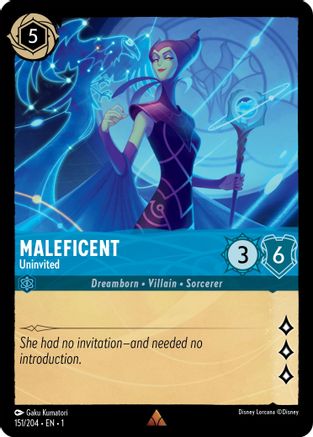 Maleficent - Uninvited (151/204) [The First Chapter] Cold Foil - Deck Out Gaming