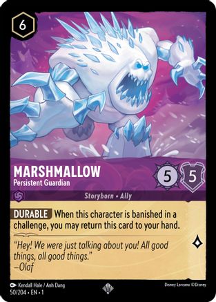 Marshmallow - Persistent Guardian (50/204) [The First Chapter] Cold Foil - Deck Out Gaming