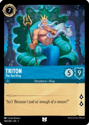 Triton - The Sea King (160/204) [The First Chapter] Cold Foil - Deck Out Gaming