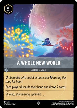 A Whole New World (195/204) [The First Chapter] Cold Foil - Deck Out Gaming