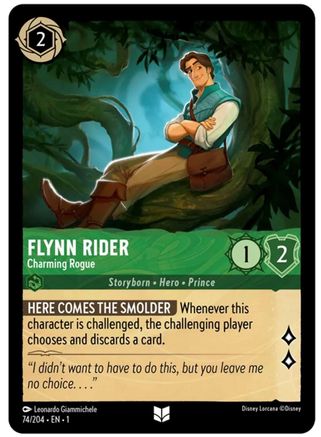 Flynn Rider - Charming Rogue (74/204) [The First Chapter] Cold Foil - Deck Out Gaming