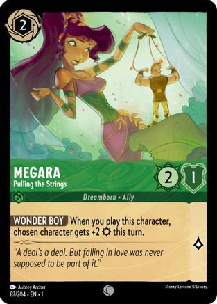 Megara - Pulling the Strings (87/204) [The First Chapter] Cold Foil - Deck Out Gaming