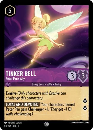 Tinker Bell - Peter Pan's Ally (58/204) [The First Chapter] - Deck Out Gaming