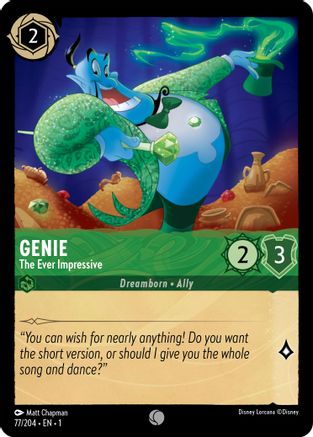 Genie - The Ever Impressive (77/204) [The First Chapter] Cold Foil - Deck Out Gaming