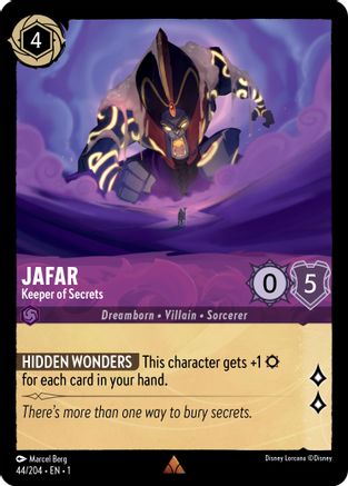 Jafar - Keeper of Secrets (44/204) [The First Chapter] Cold Foil - Deck Out Gaming