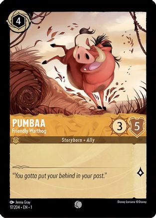 Pumbaa - Friendly Warthog (17/204) [The First Chapter] - Deck Out Gaming