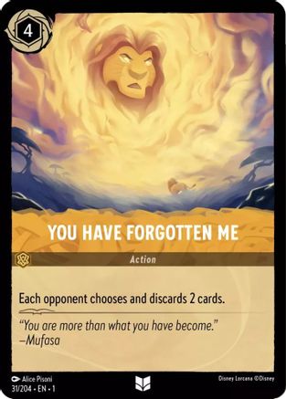 You Have Forgotten Me (31/204) [The First Chapter] Cold Foil - Deck Out Gaming