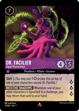 Dr. Facilier - Agent Provocateur (37/204) [The First Chapter] Cold Foil - Deck Out Gaming