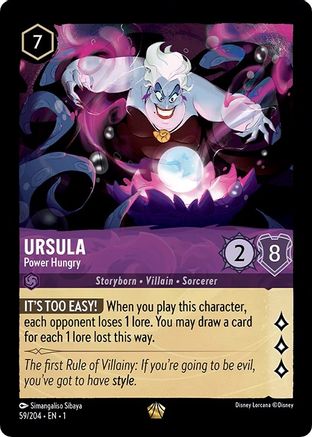 Ursula - Power Hungry (59/204) [The First Chapter] - Deck Out Gaming