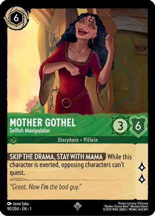 Mother Gothel - Selfish Manipulator (90/204) [The First Chapter] Cold Foil - Deck Out Gaming