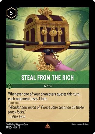 Steal From The Rich (97/204) [The First Chapter] Cold Foil - Deck Out Gaming