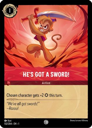 He's Got A Sword! (132/204) [The First Chapter] Cold Foil - Deck Out Gaming