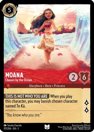 Moana - Chosen by the Ocean (117/204) [The First Chapter] Cold Foil - Deck Out Gaming