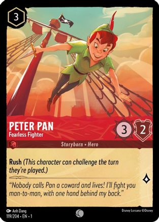 Peter Pan - Fearless Fighter (119/204) [The First Chapter] Cold Foil - Deck Out Gaming