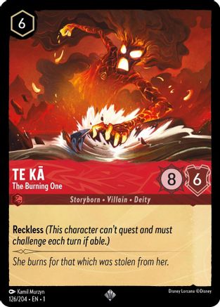 Te Ka - The Burning One (126/204) [The First Chapter] Cold Foil - Deck Out Gaming