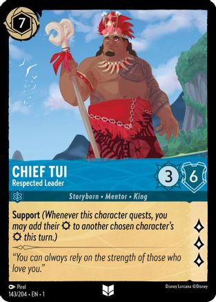 Chief Tui - Respected Leader (143/204) [The First Chapter] - Deck Out Gaming