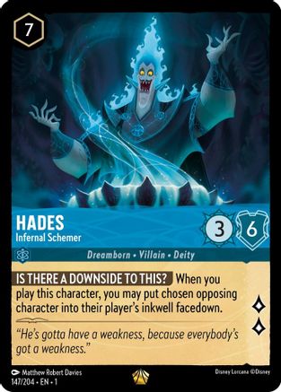 Hades - Infernal Schemer (147/204) [The First Chapter] - Deck Out Gaming