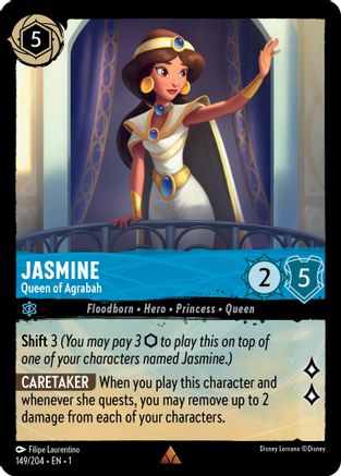 Jasmine - Queen of Agrabah (149/204) [The First Chapter] Cold Foil - Deck Out Gaming