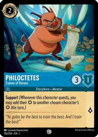 Philoctetes - Trainer of Heroes (156/204) [The First Chapter] - Deck Out Gaming