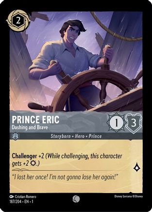 Prince Eric - Dashing and Brave (187/204) [The First Chapter] Cold Foil - Deck Out Gaming