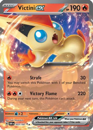 Victini ex (33) [SV03: Obsidian Flames] Holofoil - Deck Out Gaming