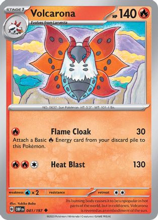 Volcarona (41) [SV03: Obsidian Flames] Reverse Holofoil