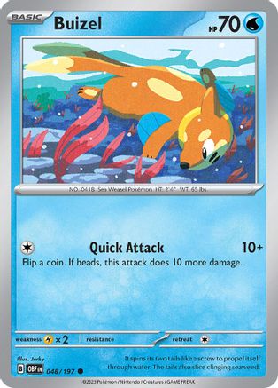 Buizel (48) [SV03: Obsidian Flames] Reverse Holofoil - Deck Out Gaming