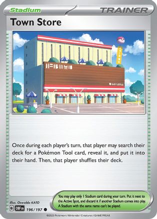 Town Store (196) [SV03: Obsidian Flames] Reverse Holofoil - Deck Out Gaming