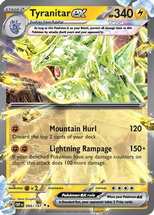 Tyranitar ex (66) [SV03: Obsidian Flames] Holofoil - Deck Out Gaming