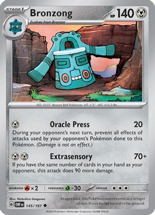 Bronzong (145) [SV03: Obsidian Flames] - Deck Out Gaming