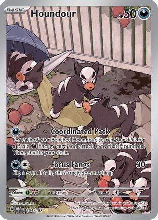 Houndour (204) [SV03: Obsidian Flames] Holofoil - Deck Out Gaming