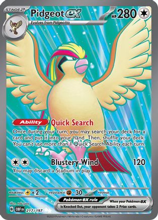 Pidgeot ex (217) [SV03: Obsidian Flames] Holofoil - Deck Out Gaming