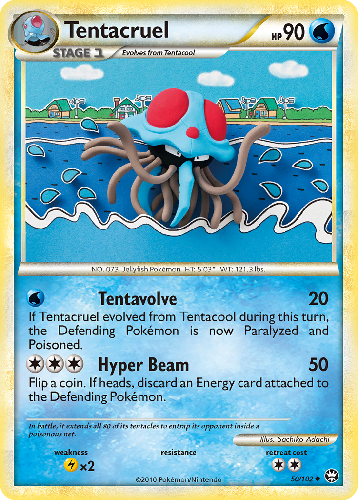 Tentacruel (50) [Triumphant] Reverse Holofoil - Deck Out Gaming