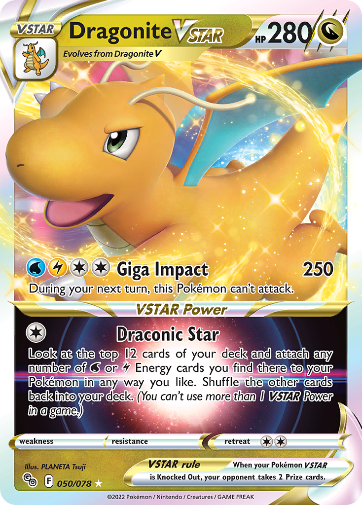 Dragonite VSTAR (050/078) [Pokémon GO] - Deck Out Gaming