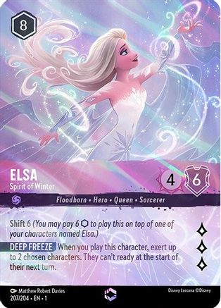 Elsa - Spirit of Winter (Alternate Art) (207/204) [The First Chapter] Holofoil - Deck Out Gaming