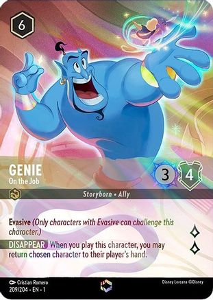 Genie - On the Job (Alternate Art) (209/204) [The First Chapter] Holofoil - Deck Out Gaming