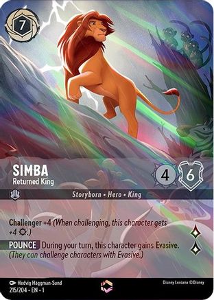 Simba - Returned King (Alternate Art) (215/204) [The First Chapter] Holofoil - Deck Out Gaming