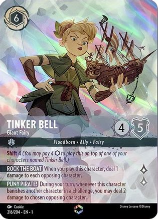 Tinker Bell - Giant Fairy (Alternate Art) (216/204) [The First Chapter] Holofoil - Deck Out Gaming