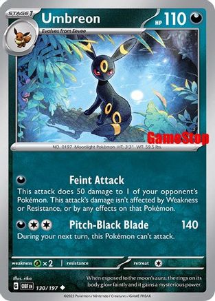 Umbreon (GameStop Exclusive) (130) [SV: Scarlet & Violet Promo Cards] Reverse Holofoil - Deck Out Gaming