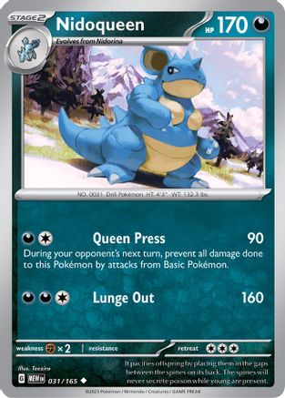 Nidoqueen (31) [SV: Scarlet and Violet 151] - Deck Out Gaming