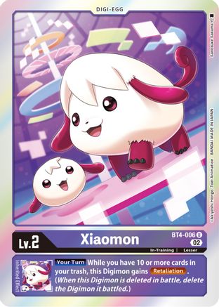 Xiaomon (Resurgence Booster Reprint) (BT4-006) [Resurgence Booster] Foil
