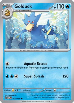 Golduck (55) [SV: Scarlet and Violet 151] Reverse Holofoil - Deck Out Gaming