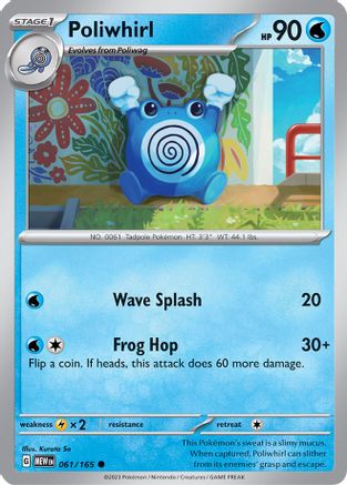 Poliwhirl - 061/165 (61) [SV: Scarlet and Violet 151] Reverse Holofoil - Deck Out Gaming